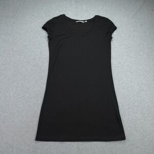 Athleta Dress Womens XXS Black Essential Tee Short Sleeve Scoop Neck Mini